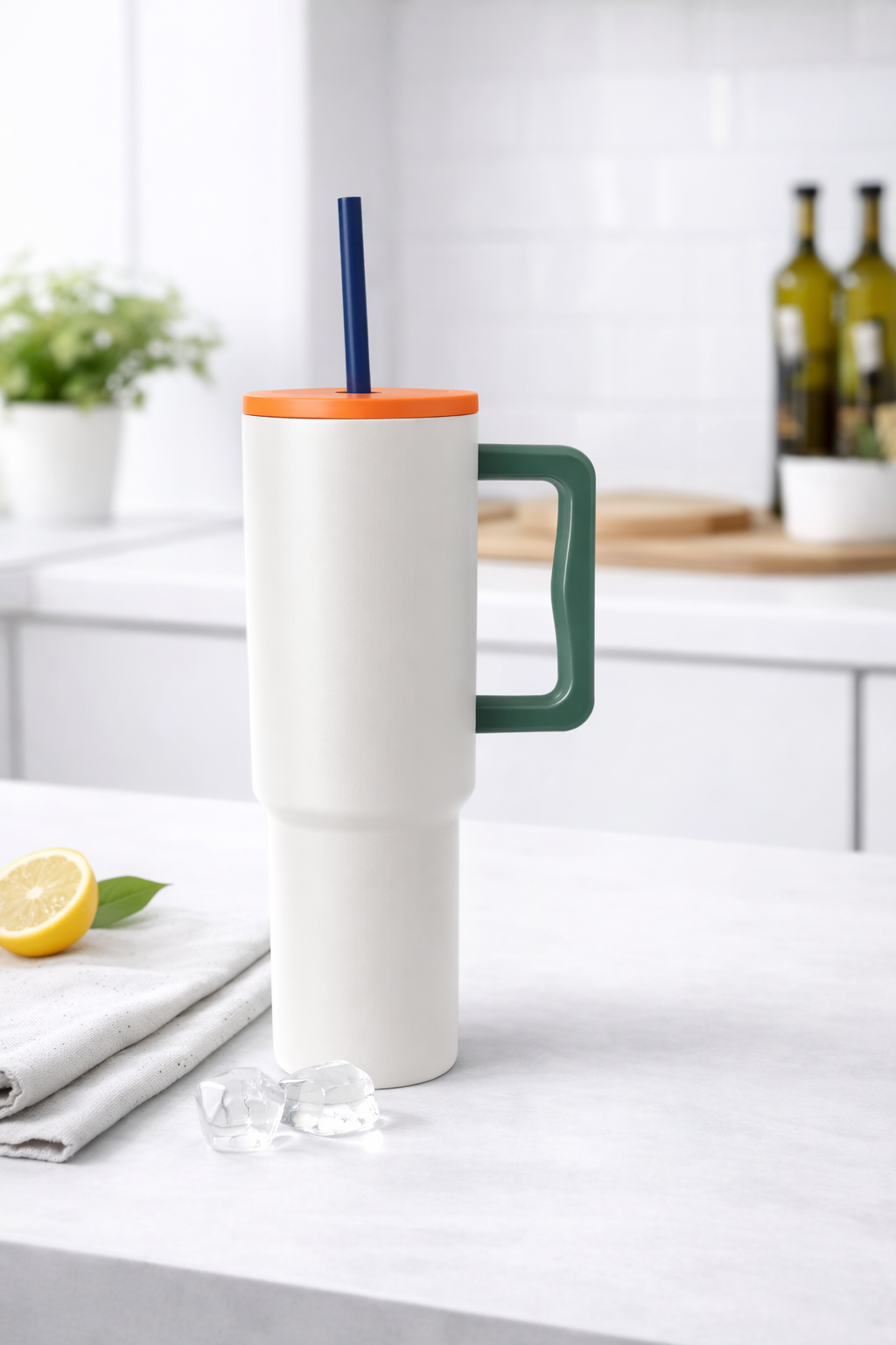 Vaso Térmico Premium de Acero Inoxidable 900 ml – Gris Multicolor