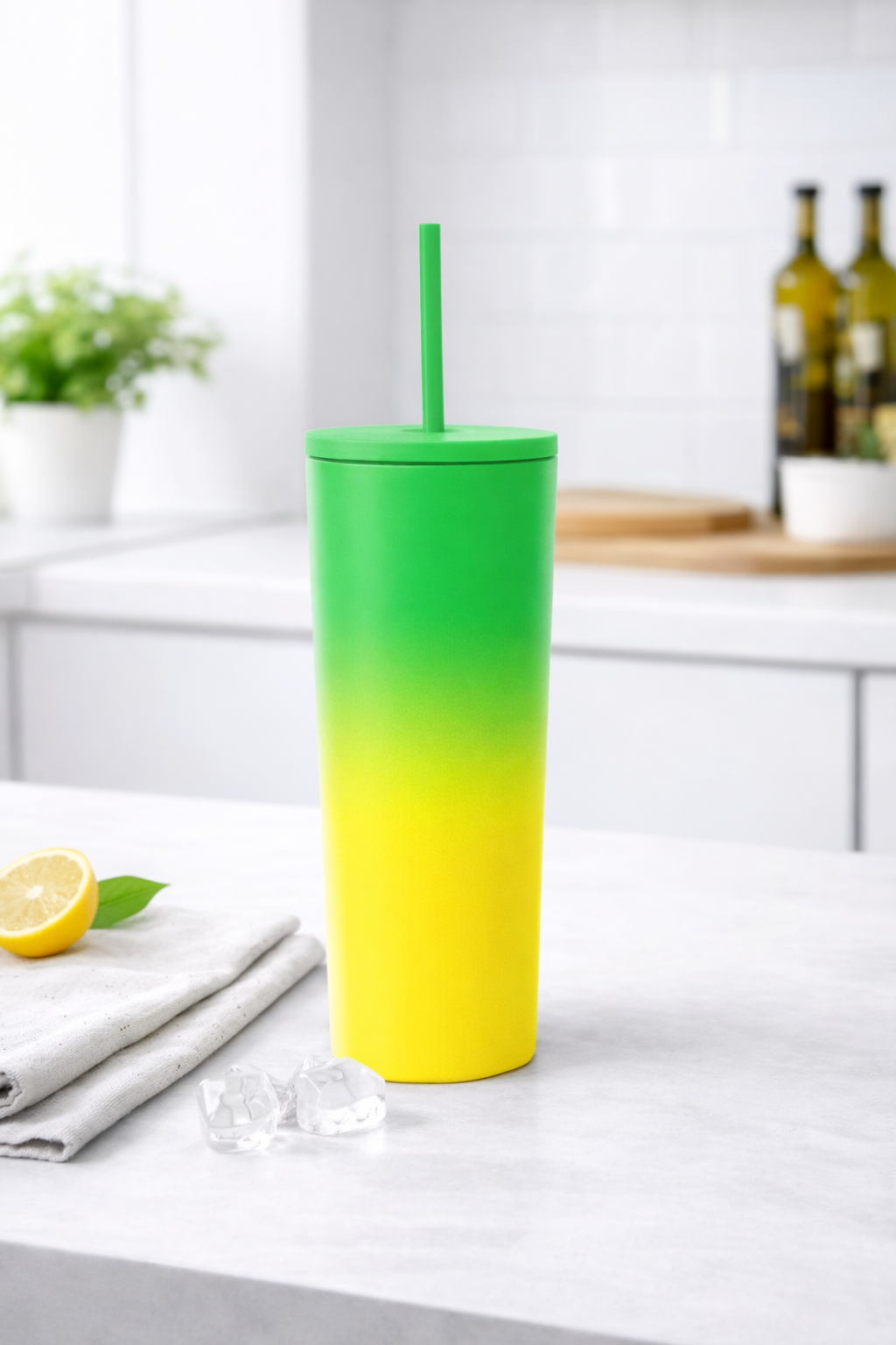 Vaso Térmico Premium de Acero Inoxidable 700 ml – Verde Limón