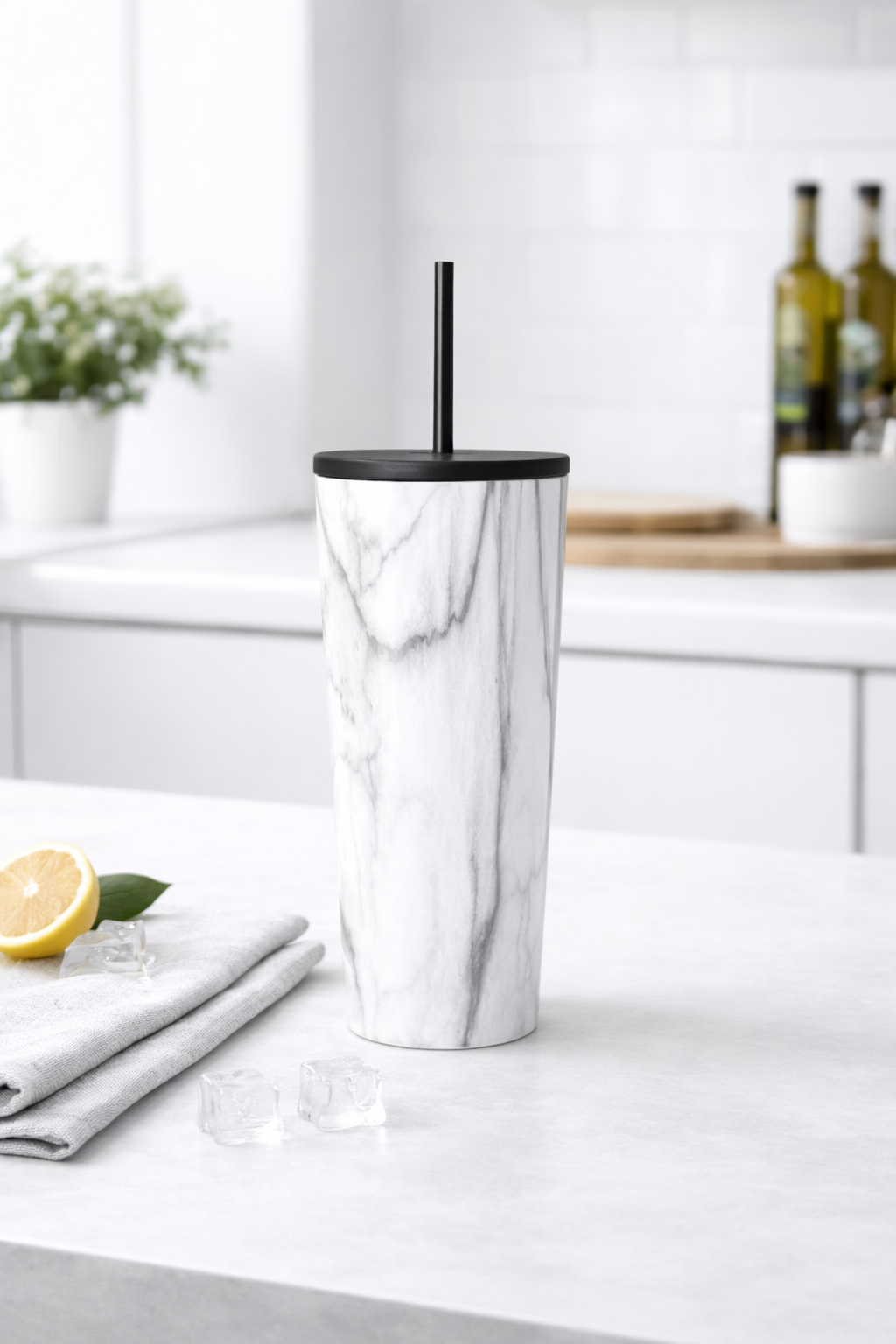 Vaso Térmico Premium de Acero Inoxidable 700 ml – Marmoleado